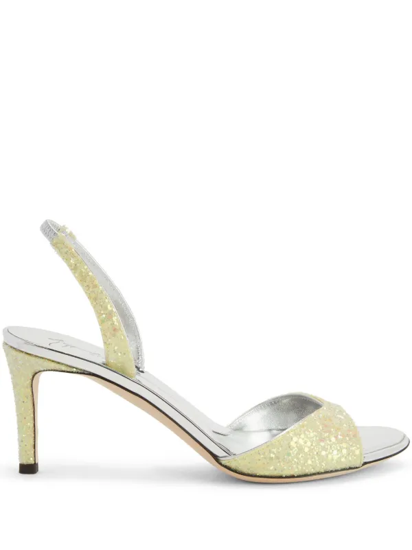 Giuseppe Zanotti 70mm Lilibeth Glitter Sandals Yellow FARFETCH PH