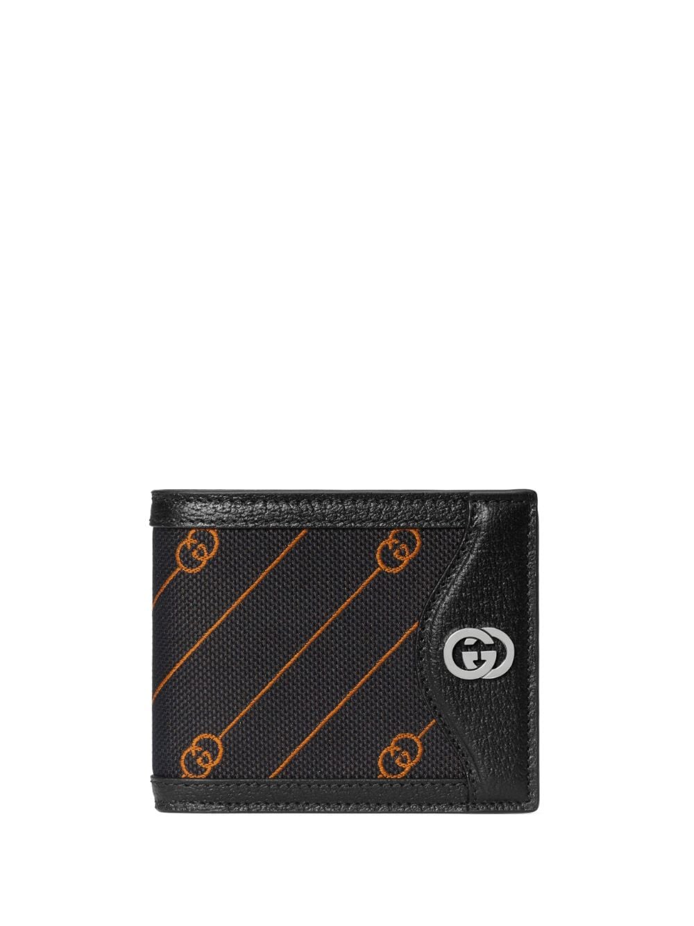 Gucci Interlocking G Bi-fold Design Wallet In Black