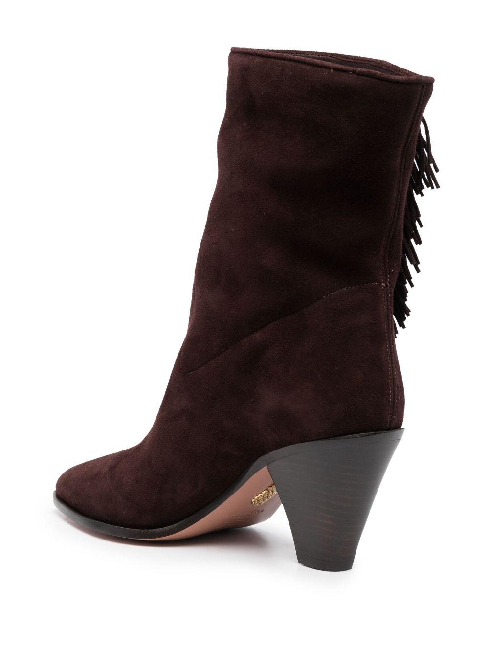 Aquazzura Marfa 70mm fringed suede boots Women