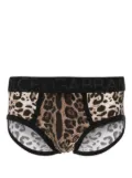 Dolce & Gabbana leopard-print boxers - Brown
