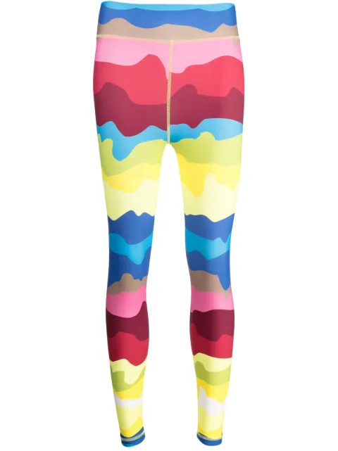 The Upside 25IN abstract-print stretch leggings