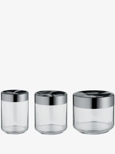 Alessi glass jars (set of three)