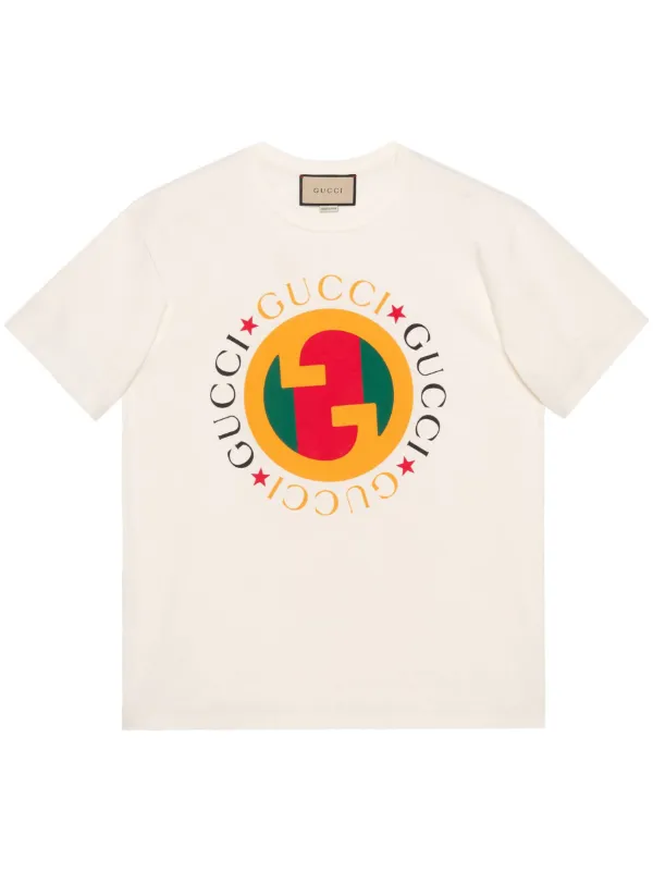 Gucci Interlocking G logo-print Cotton Shirt - White