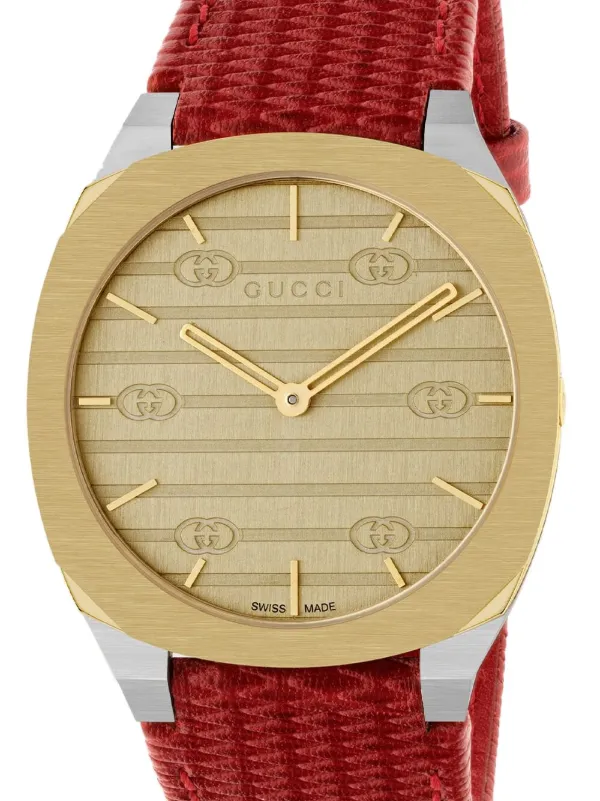 Gucci 25H 34mm Horloge Farfetch
