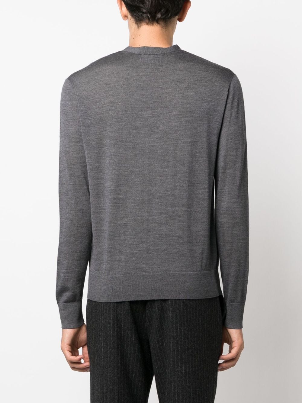 Shop Dsquared2 Embroidered-logo Knit Cardigan In Grey