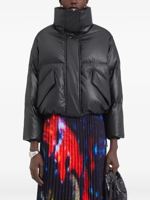 MM6 Maison Margiela chamarra capitonada con motivo de números