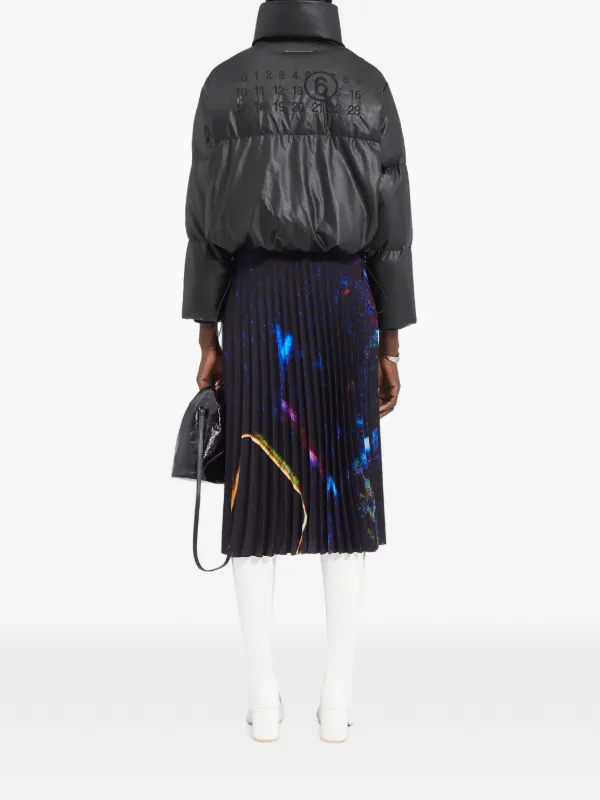 MM6 Maison Margiela numbers-motif Padded Jacket | Black | FARFETCH