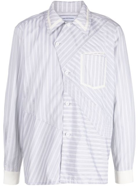 Kiko Kostadinov Aspasia striped asymmetric shirt