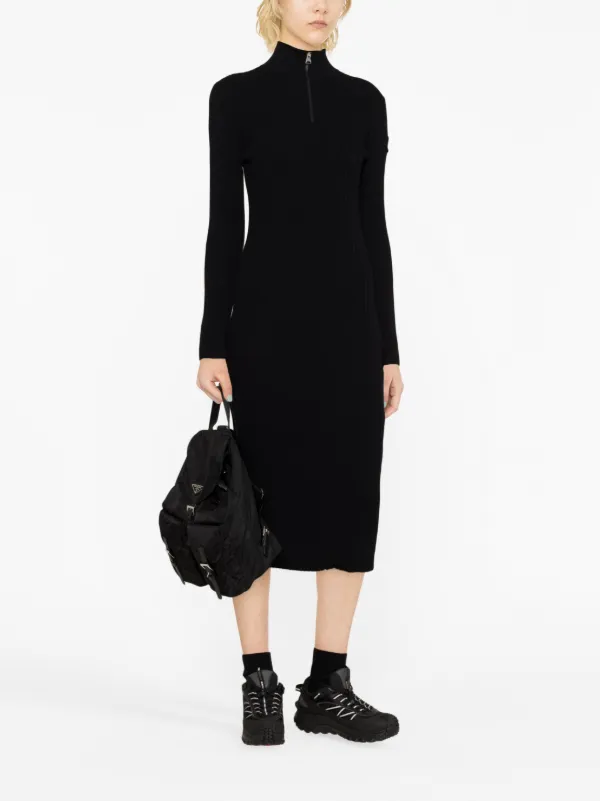 Moncler ジップアップ ドレス | ブラック | FARFETCH JP