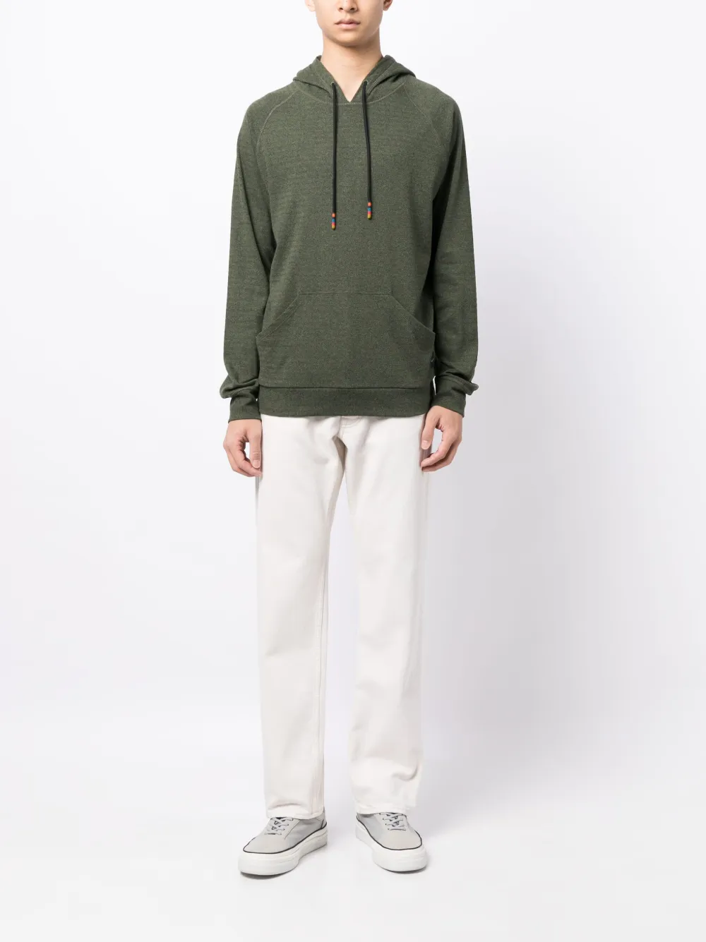 Paul Smith Hoodie met logopatch - Groen