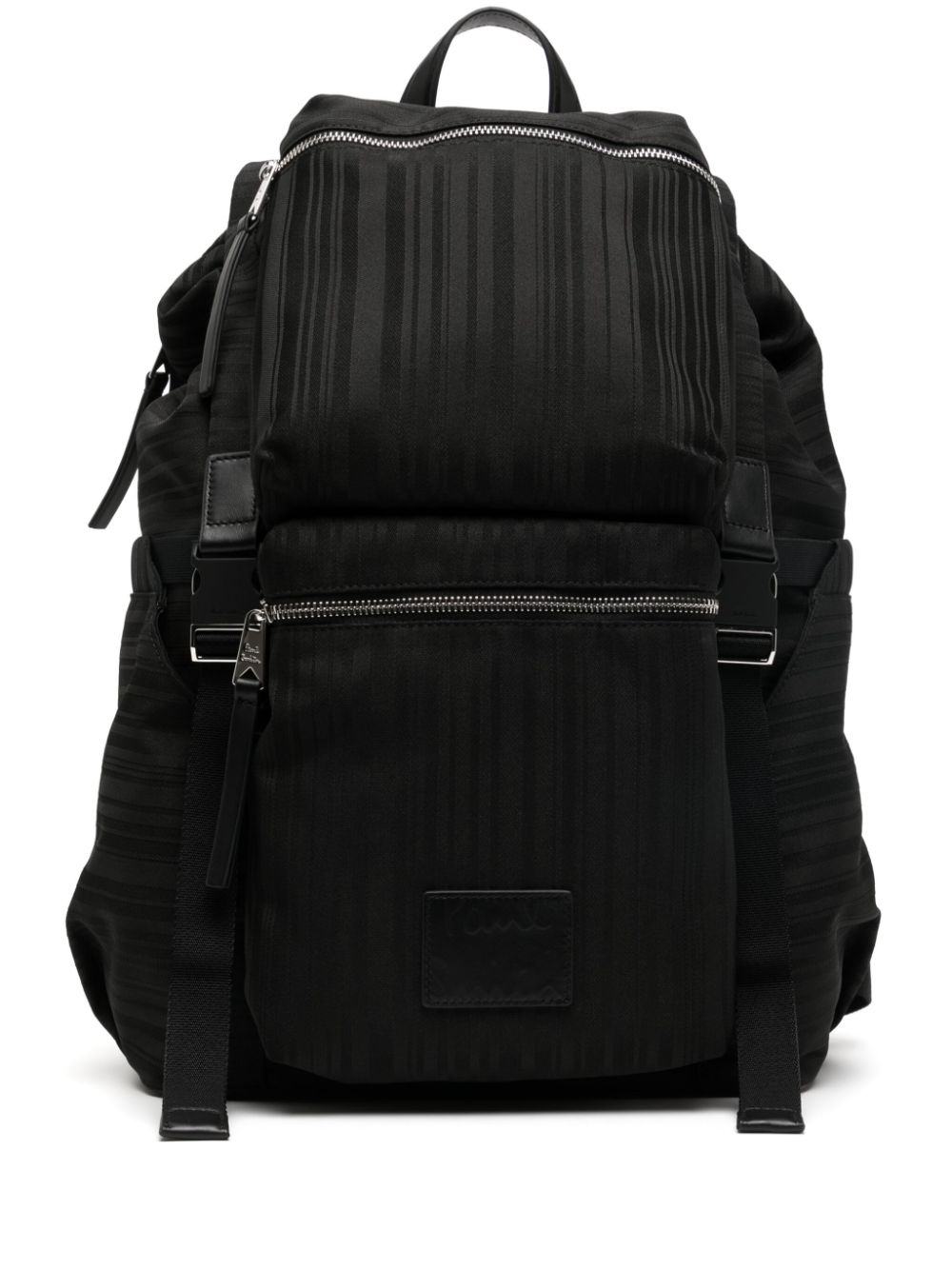 Paul Smith Shadow Stripe Backpack In Black