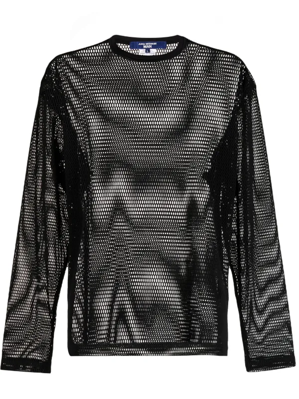 Junya Watanabe MAN long-sleeve Sheer T-shirt - Farfetch