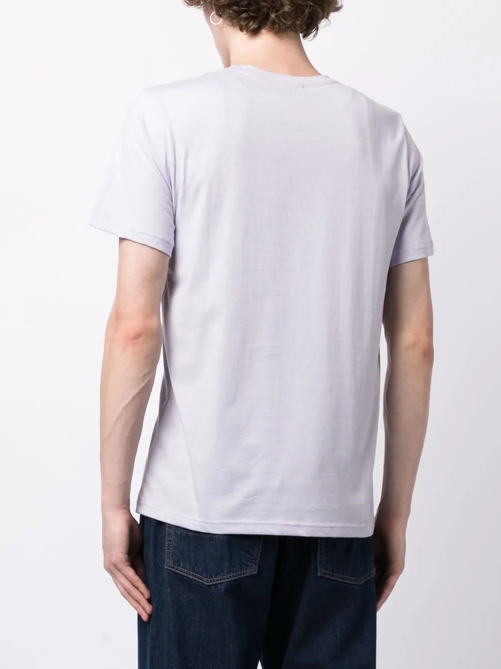 Apc Logo-print Cotton-jersey T-shirt In Purple