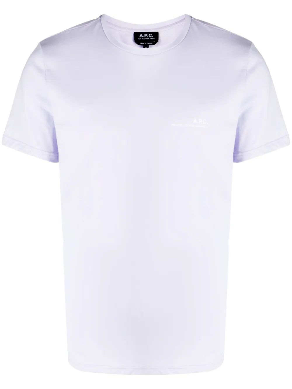 Apc Logo-print Cotton-jersey T-shirt In Purple