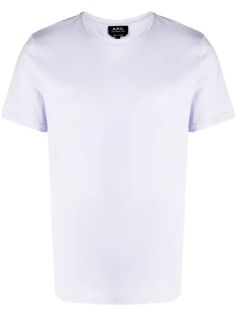 A.P.C. logo-print crew-neck cotton T-shirt