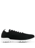 Kiton logo-embroidered low-top sneakers - Black