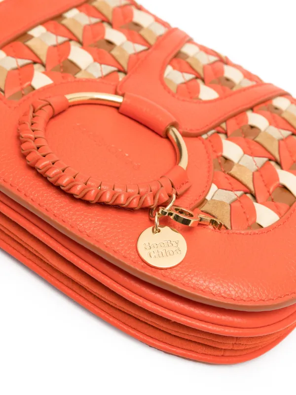 See By Chloe Hana Leather Crossbody Bag Orange FARFETCH AO