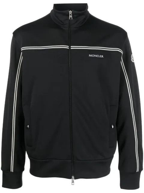 Moncler 条纹细节拉链运动夹克