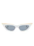 VALENTINO GARAVANI EYEWEAR VLogo cat-eye sunglasses - White