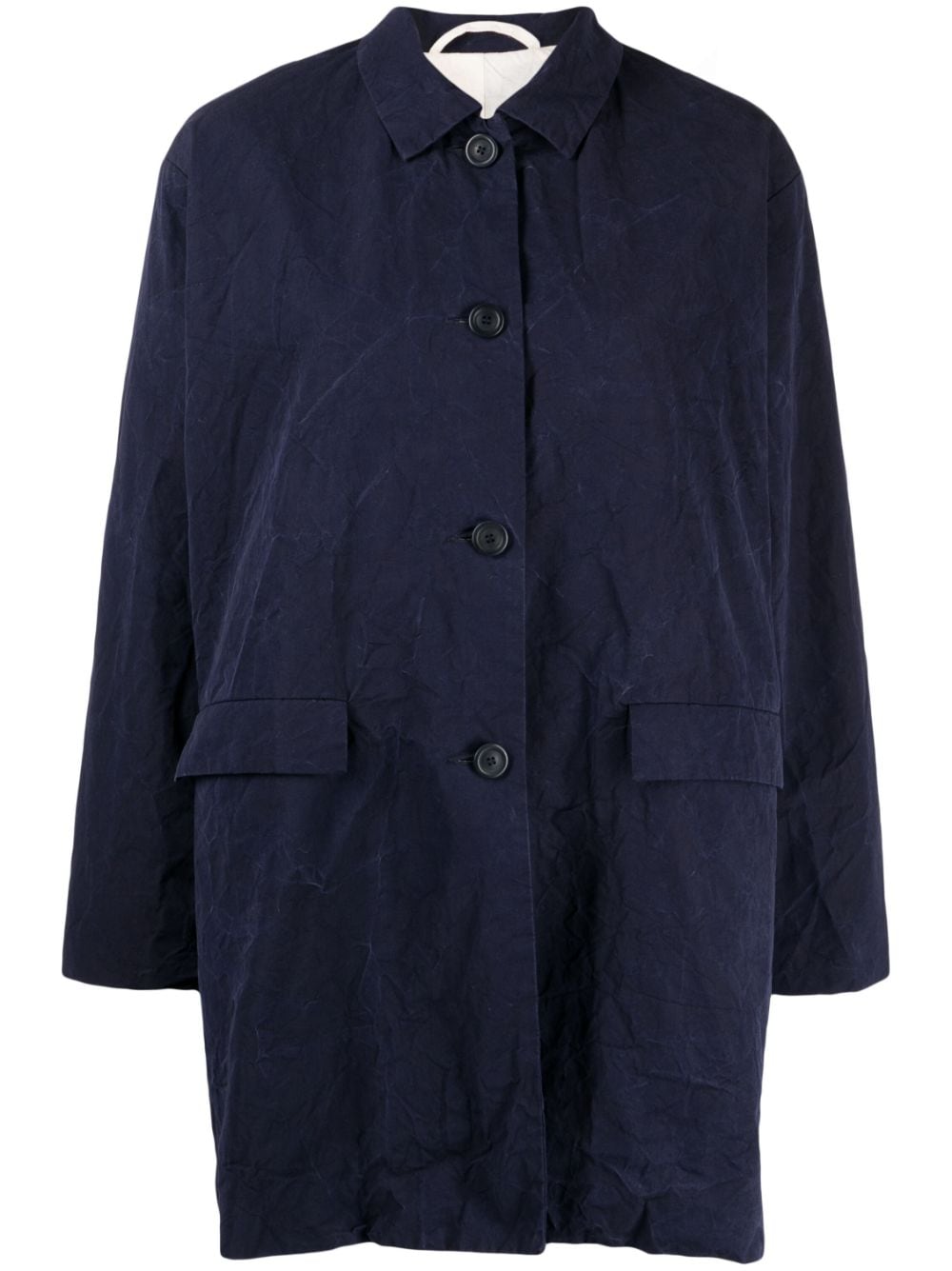 Casey Casey Ethal single-breasted cotton jacket - Blue