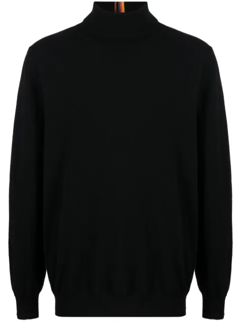 Paul Smith stripe-detailing roll-neck jumper 