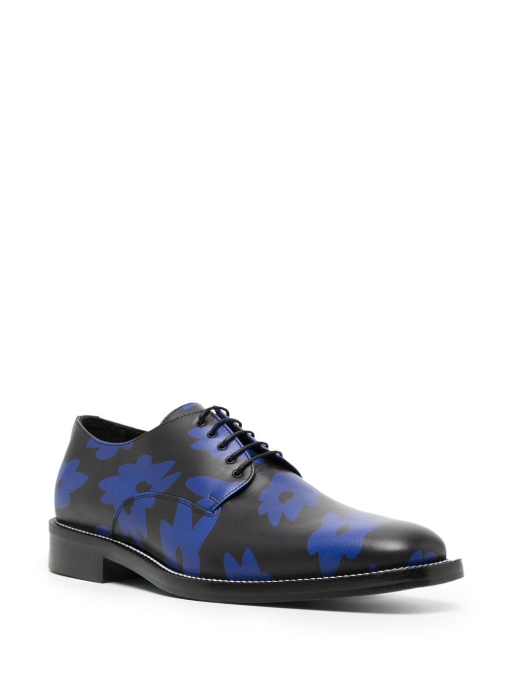 Paul Smith Erno derby schoenen met bloemenprint - Blauw