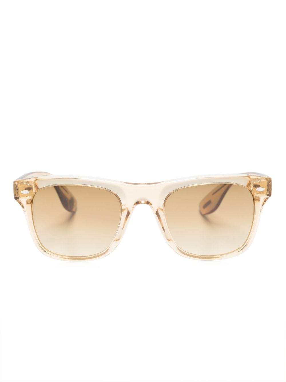 Oliver Peoples Mister Brunello Square-frame Sunglasses In Yellow