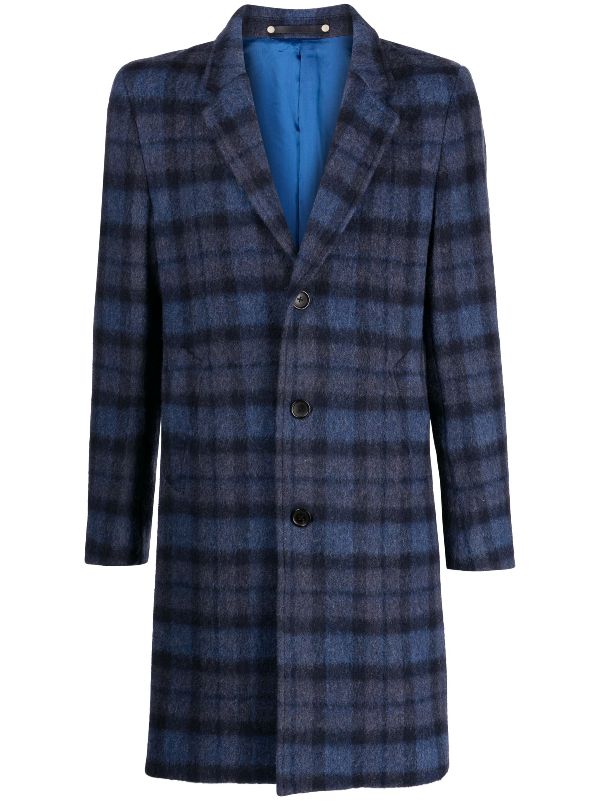 Paul smith check on sale coat