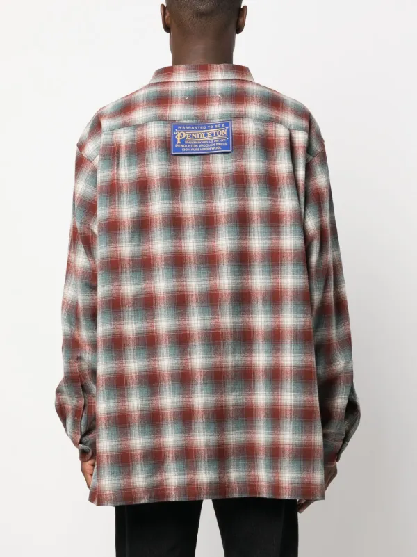 Maison Margiela x Pendleton Checked Wool Shirt - Farfetch