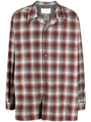 Maison Margiela×Pendleton チェック柄長袖シャツ Maison Margiela × Pendleton チェック柄 長袖シャツ