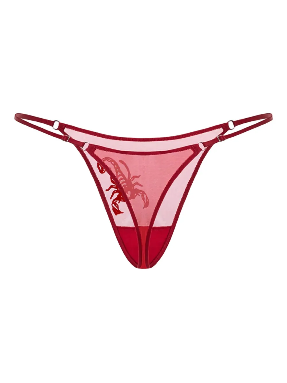 Zhilyova String van tule - Rood