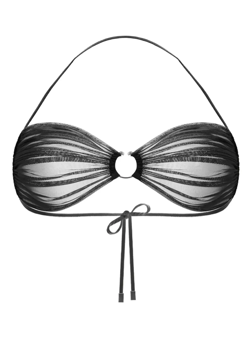 Zhilyova Icon gathered-tulle halterneck bra | Image 2