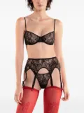 Zhilyova Tara lace-embellished bra - Black