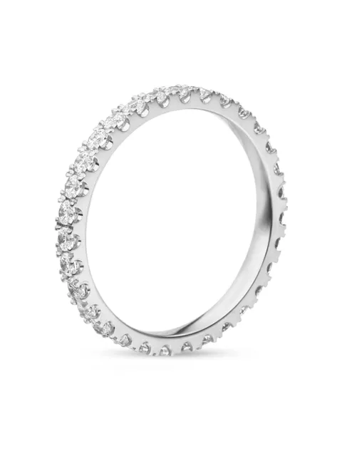VEYNOU 18kt recycled white gold Memory diamond ring