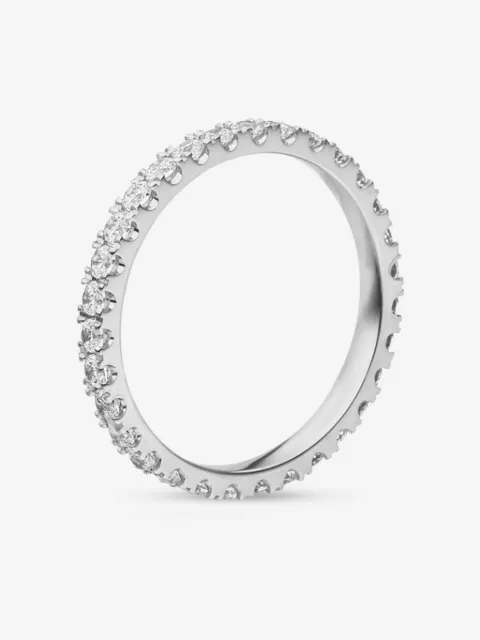 VEYNOU anillo Memory en oro blanco reciclado de 18kt con diamante