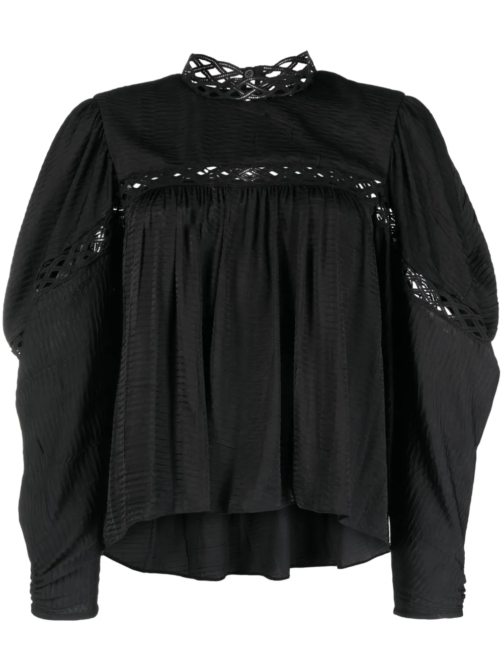 IRO Najale long-sleeve blouse – Black