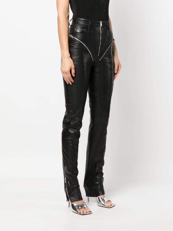 Leather pants sale with zippers