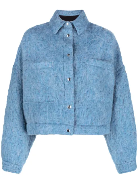 IRO Domal press-stud textured jacket