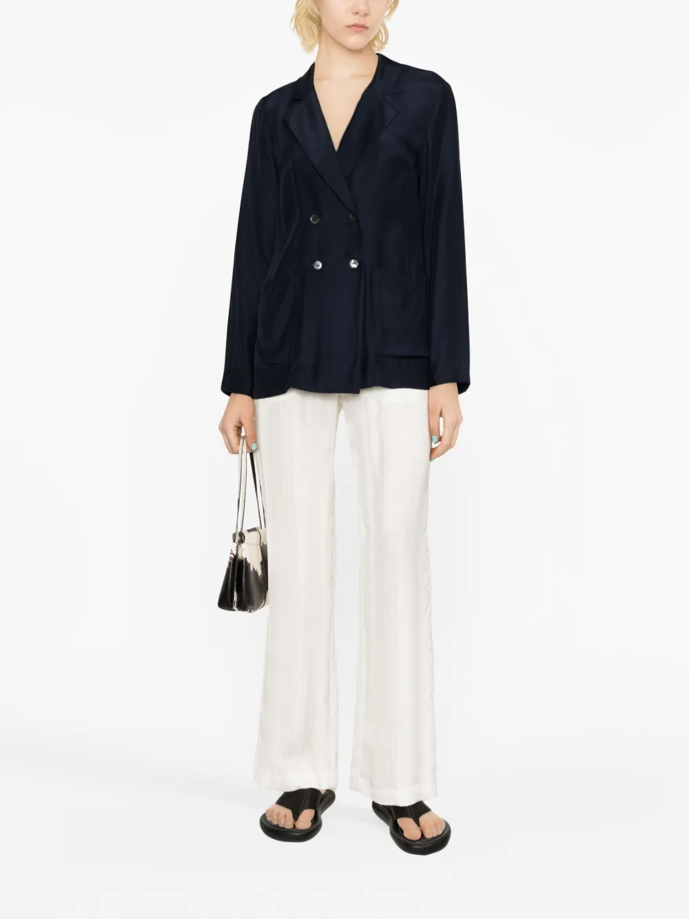 P.A.R.O.S.H. Blazer met dubbele rij knopen - 012 BLUE