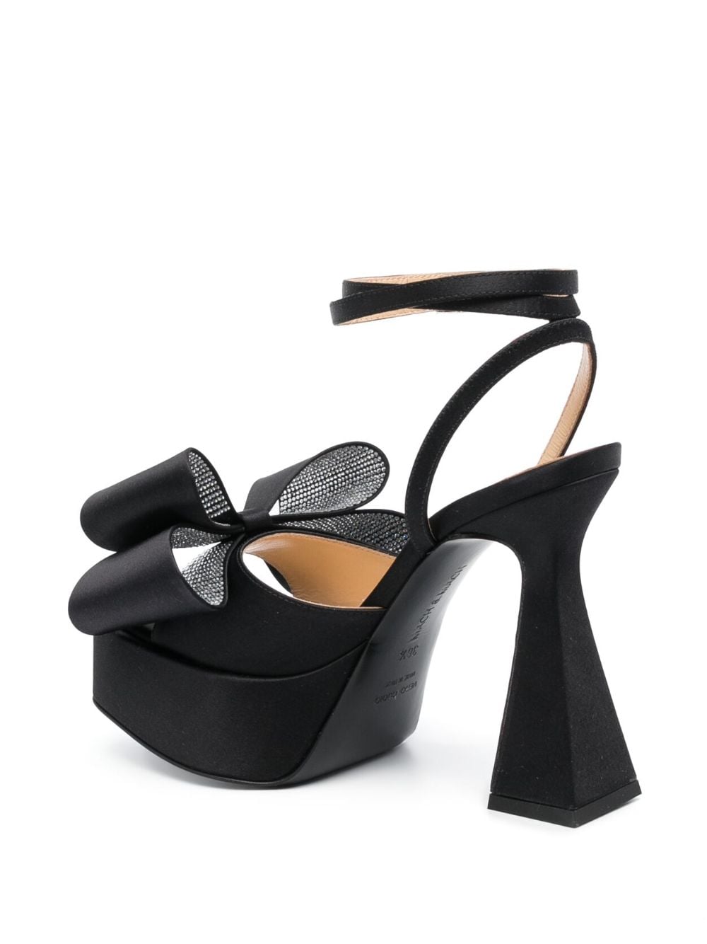 Shop Mach & Mach Le Cadeau 120mm Platform Sandals In Black