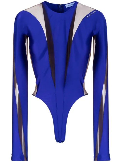 Body à empiècements transparents - Mugler - Modalova