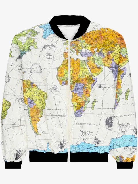 SAINT MXXXXXX Jaqueta bomber World Map 