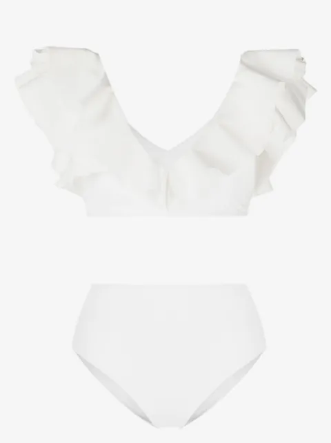 Maygel Coronel Mila ruffle-detail bikini
