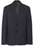Prada Prince of Wales-check single-breasted blazer - Grey