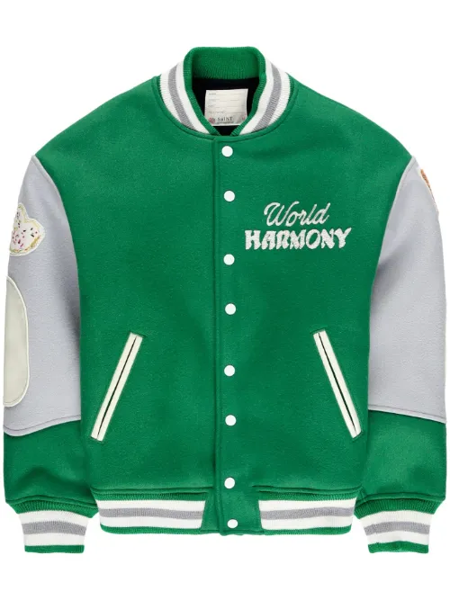 Veste bomber Pigeon Varsity à imprimé graphique - SAINT MXXXXXX - Modalova