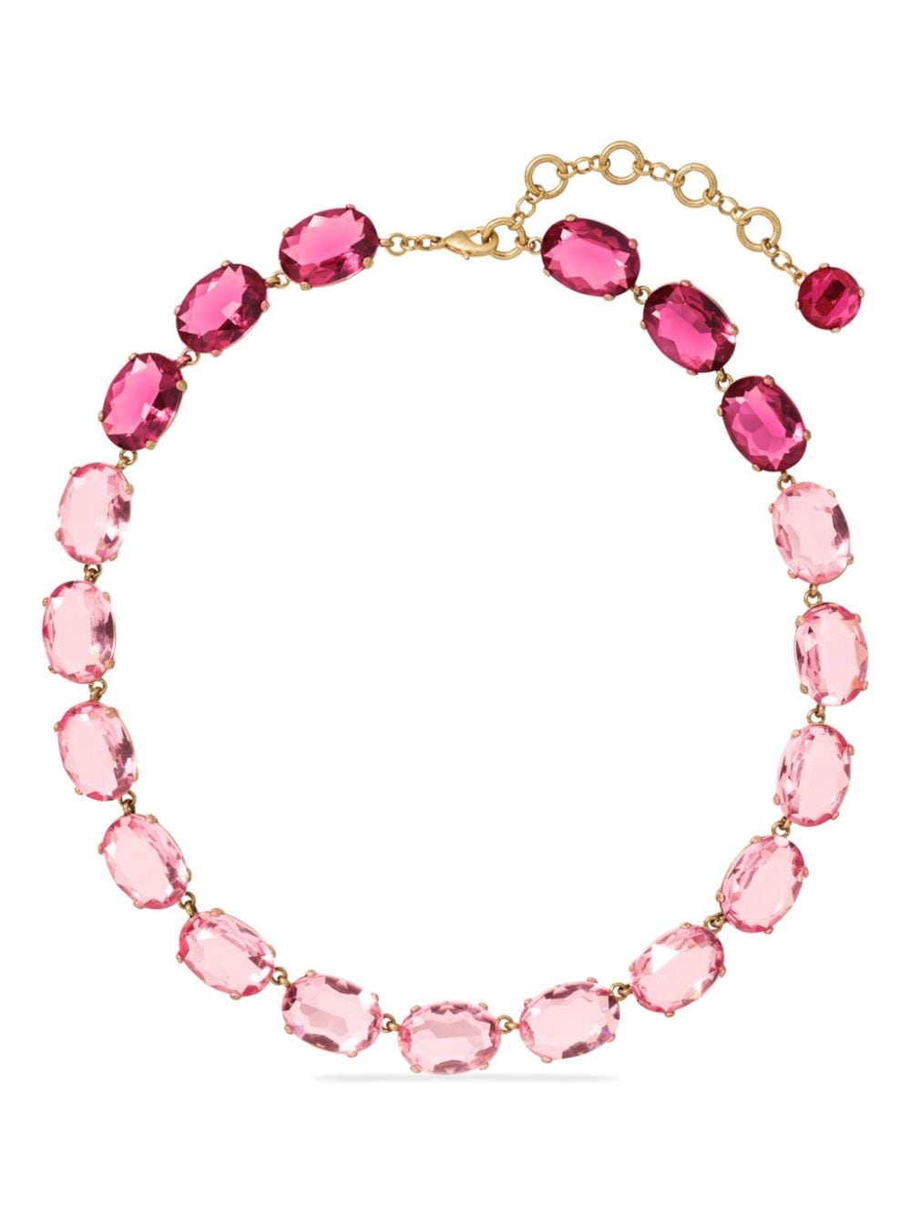 Shop Roxanne Assoulin Simply Rose Crystal-embellished Necklace In Pink