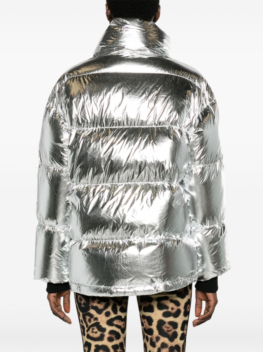 Shop Perfect Moment Oversized Parka Ii Ski Jacket In Silver