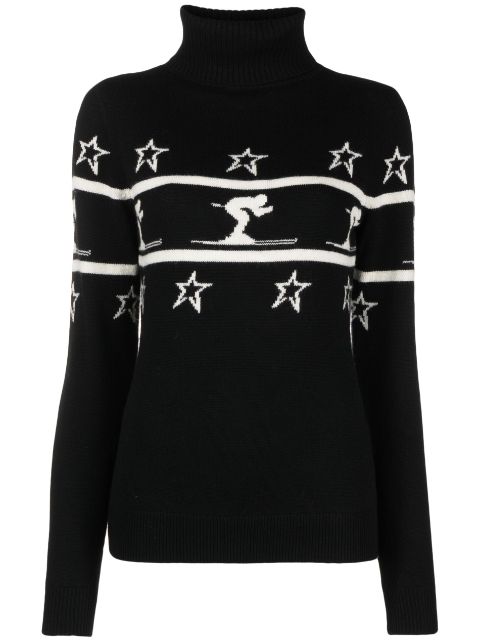 Perfect Moment Little Skier intarsia wool jumper