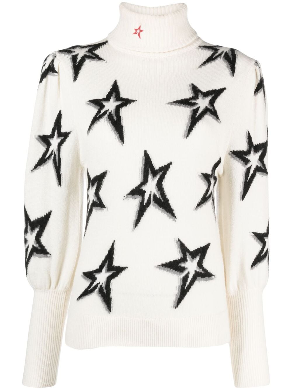 Shop Perfect Moment Star Dust Wool Ski Top In White