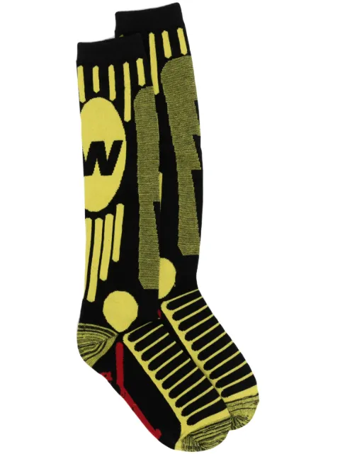 Walter Van Beirendonck calcetines con estampado gráfico 